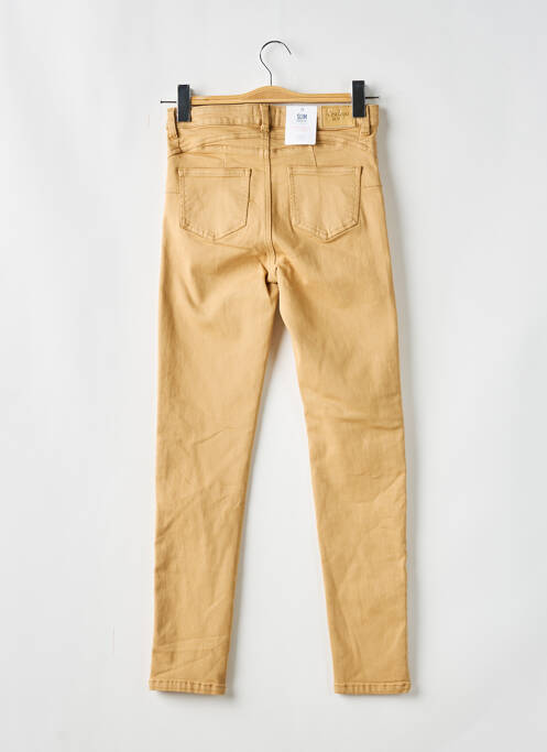 Pantalon slim beige C'EST BEAU LA VIE pour femme