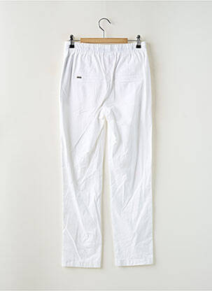 Pantalon chino tissage popeline taille haute blanc STREET ONE femme