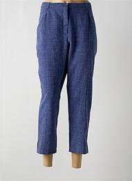 Pantacourt poches taille haute bleu WEINBERG femme