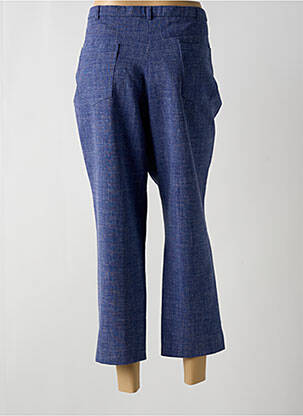 Pantacourt taille haute taille haute bleu WEINBERG femme