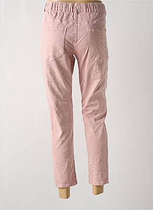 Pantalon 7/8 stretch taille normale rose MELLY & CO femme