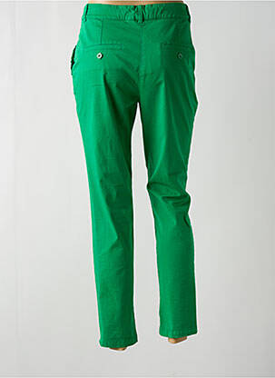 Pantalon 7/8 tissage popeline taille normale vert LE PETIT BAIGNEUR femme