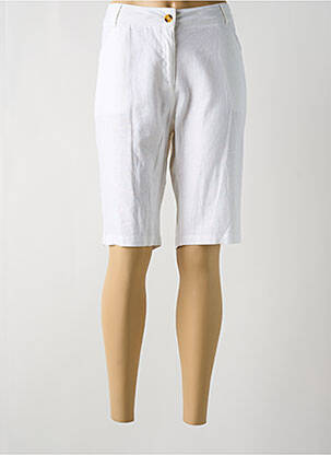 Bermuda taille haute taille haute beige ÉTYMOLOGIE femme