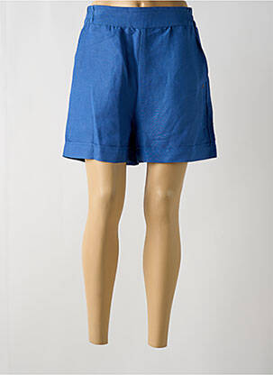 Short taille élastique taille haute bleu SURKANA femme