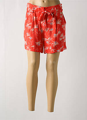 Short taille élastique taille haute rouge ÉTYMOLOGIE femme