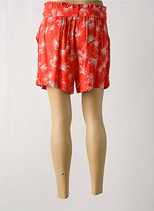 Short taille élastique taille haute rouge ÉTYMOLOGIE femme