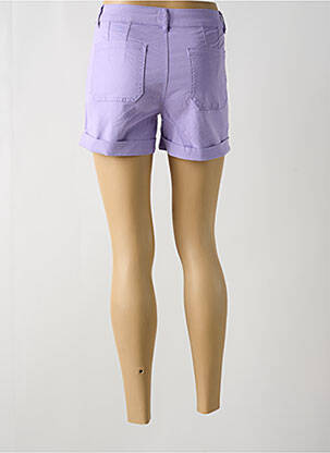 Short taille à pinces taille haute violet C'EST BEAU LA VIE femme