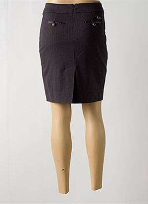 Jupe courte taille à pinces gris LES P'TITES BOMBES femme