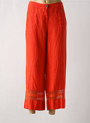 Pantalon 7/8 orange MALOKA pour femme seconde vue