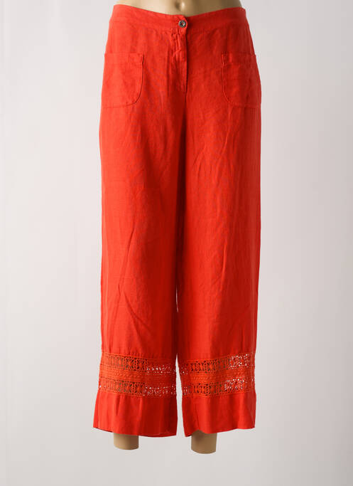 Pantalon 7/8 orange MALOKA pour femme