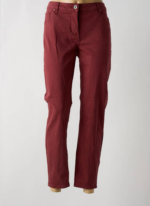 Pantalon slim rouge BRANDTEX pour femme