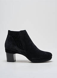 Bottines/boots nubuck talon de 4 à 6cm noir HOMERS femme