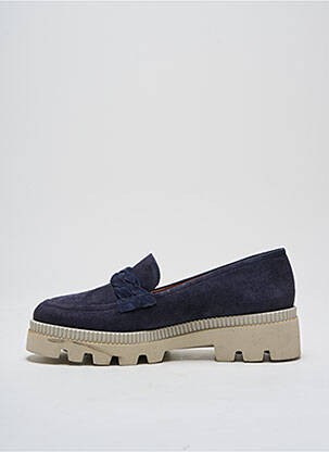 Mocassins type de semelle amortissante talon de 4 à 6cm bleu HOMERS femme
