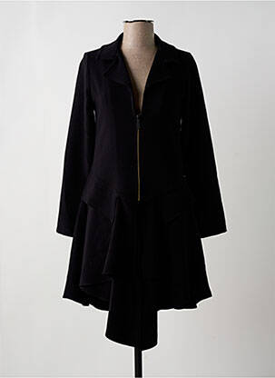 Veste chic poches noir LS femme