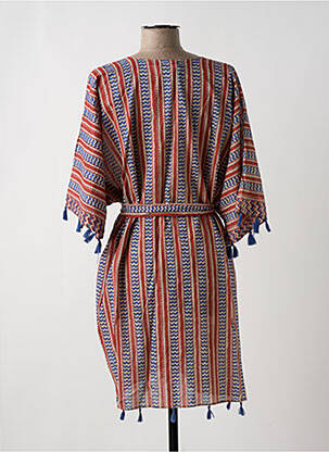 Veste kimono légère et transparente rouge COLORES femme