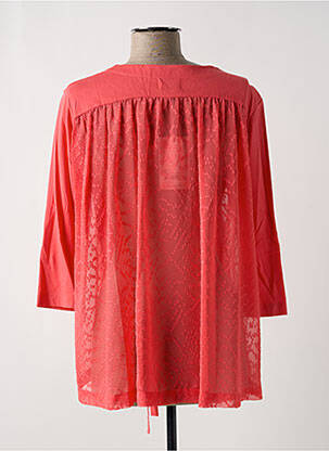 Top col rond manches longues rouge STELLA FOREST femme