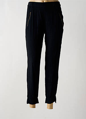 Pantalon 7/8 taille élastique taille normale noir CHARLIE JOE femme
