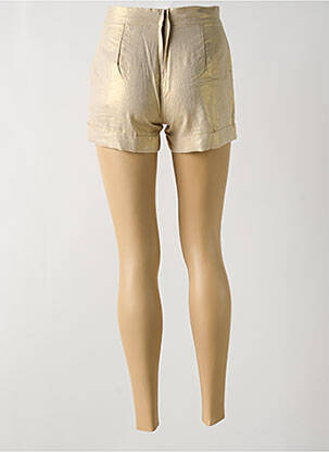 Short taille à pinces taille haute beige CHARLIE JOE femme