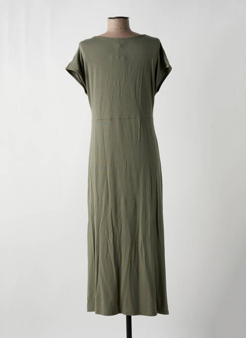 Robe longue manches courtes manches courtes vert YERSE femme