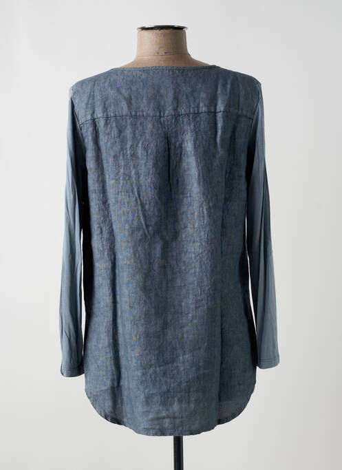 Tunique manches longues bleu NINATI pour femme