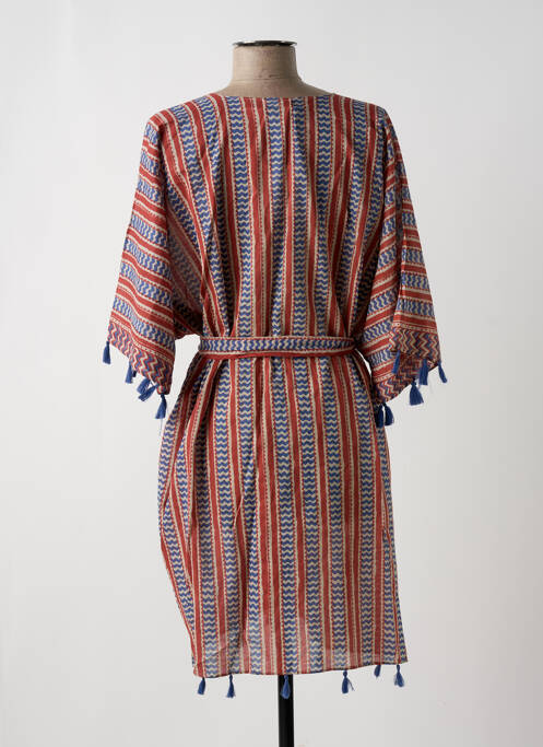 Veste kimono rouge COLORES pour femme