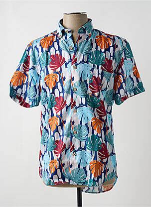Chemise manches courtes poches bleu DARIO BELTRAN homme