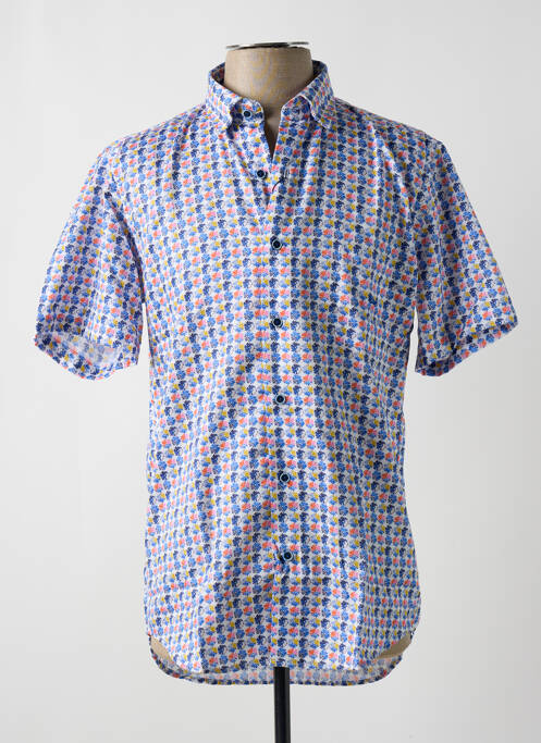 Chemise manches courtes bleu DARIO BELTRAN pour homme