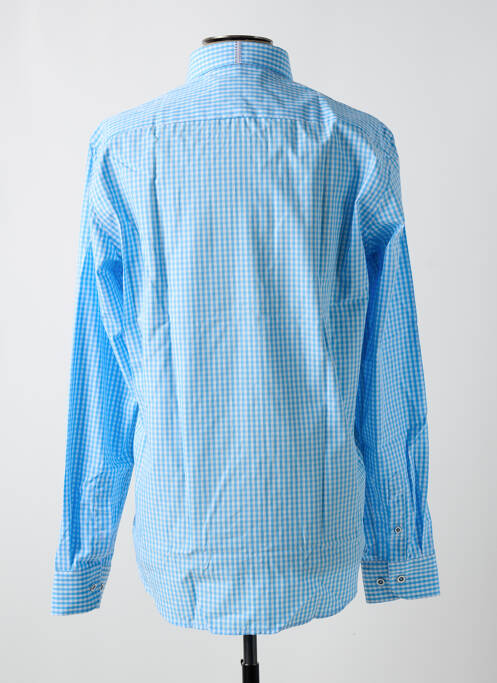 Chemise manches longues bleu DARIO BELTRAN pour homme