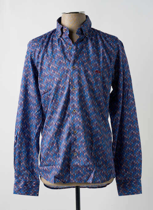 Chemise manches longues bleu DARIO BELTRAN pour homme