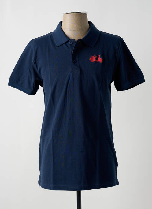 Polo bleu LA SQUADRA pour homme