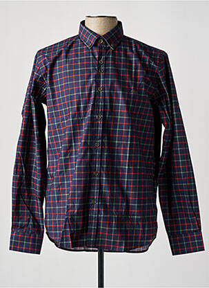 Chemise manches longues manches longues bleu DARIO BELTRAN homme