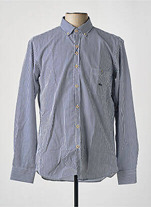 Chemise manches longues bleu DARIO BELTRAN pour homme