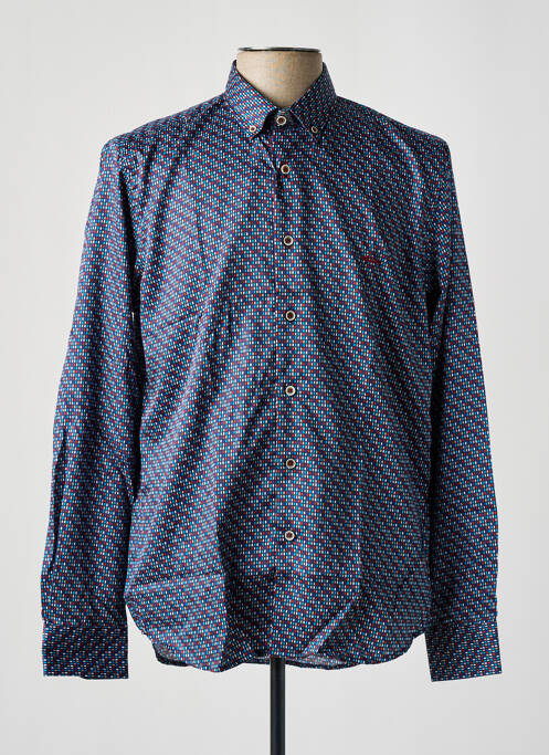 Chemise manches longues bleu DARIO BELTRAN pour homme