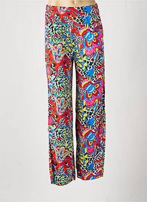 Pantalon large tissage popeline taille haute rose LA FIANCÉE femme
