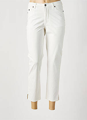 Pantalon 7/8 stretch taille normale blanc SURKANA femme