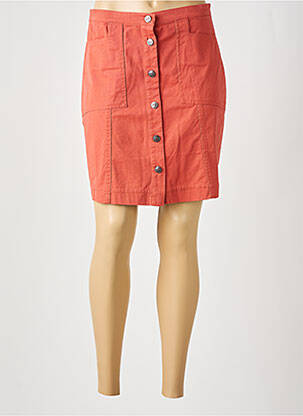 Jupe courte taille à pinces orange LA FIANCÉE femme