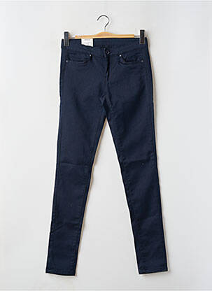 Pantalon slim tissage popeline taille ajustable bleu PEPE JEANS fille