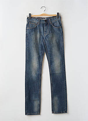Jeans coupe slim taille basse taille ajustable bleu fonce TEDDY SMITH garçon