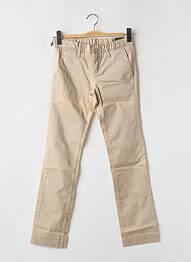 Pantalon chino coupe droite taille ajustable beige TEDDY SMITH garcon