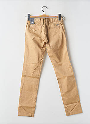 Pantalon chino stretch taille ajustable beige TEDDY SMITH garcon