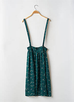 Robe mi-longue coupe fluide fines bretelles vert LE TEMPS DES CERISES femme