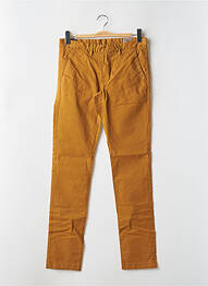 Pantalon chino tissage popeline taille normale marron TEDDY SMITH homme