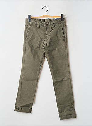 Pantalon chino taille élastique taille élastique vert TEDDY SMITH garcon