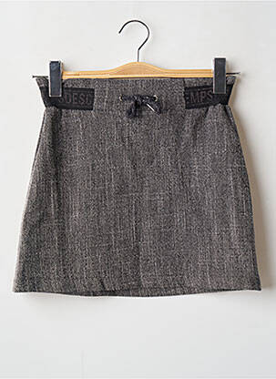 Jupe courte coupe droite gris LE TEMPS DES CERISES fille