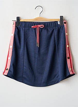 Jupe mi-longue taille normale bleu TEDDY SMITH fille