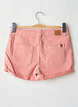 Short fermeture zippée sous rabat boutonné rose LE TEMPS DES CERISES fille