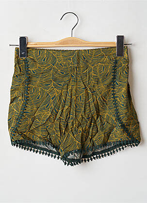 Short poches taille élastique vert TEDDY SMITH fille