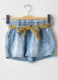 Short taille haute taille élastique bleu LE TEMPS DES CERISES fille