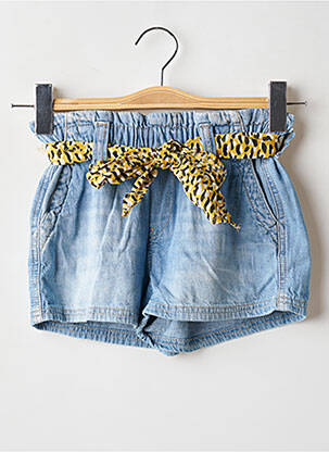 Short taille haute taille élastique bleu LE TEMPS DES CERISES fille