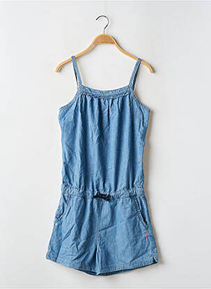 Combishort coupe cintrée fines bretelles bleu PEPE JEANS fille